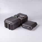 Contenedor 9X9 3 Divisiones Negro Reyma 50 Pz