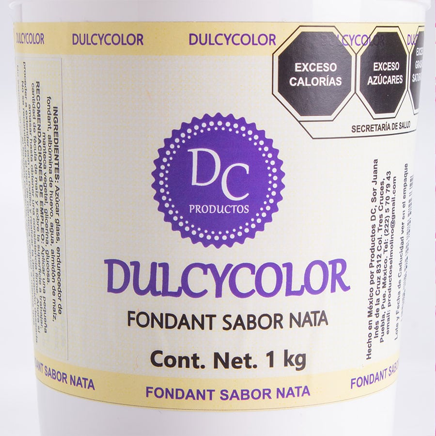 Fondant sabor Chocolate - Dulcy Color - Venta de productos para repostería  y pastelería