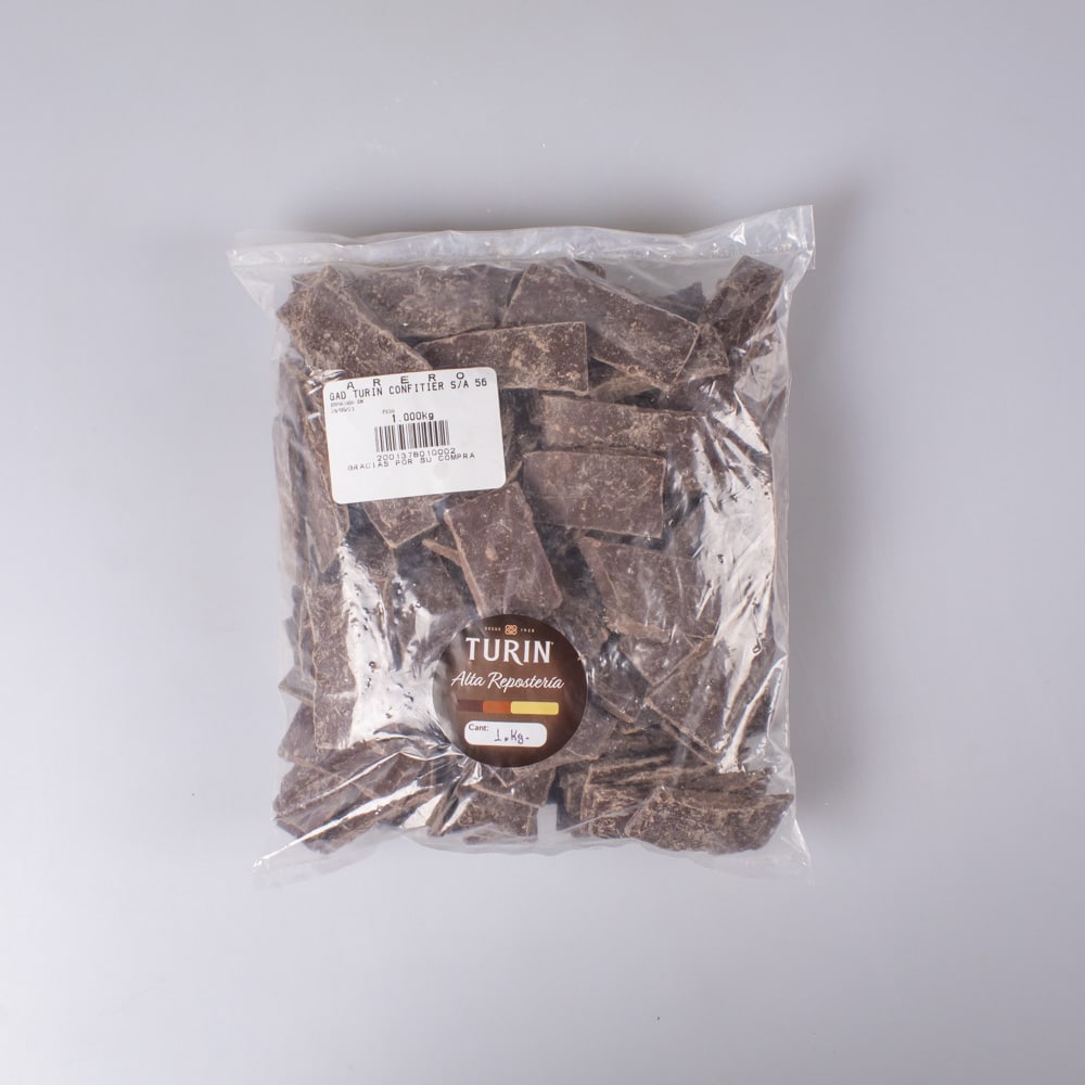 Chocolate Semiamargo Turín Confitier 56% Grandeur 250 Gr