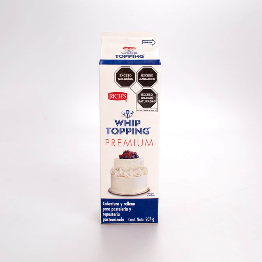 Crema para Batir Whip Topping Premium Rich´s 1 Lt