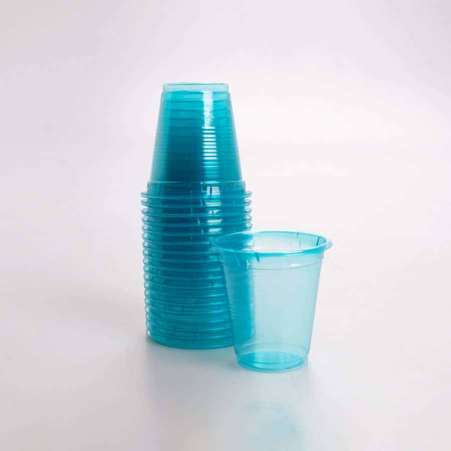 Vaso Plástico Azul Neón 2 Oz Bosco 50 Pz