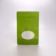 Bolsa de Papel Verde C/Ventana 15.2x23x8 Cm