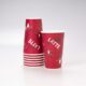 Vaso de Papel Impresión Rojo 16 Oz 50 Pz