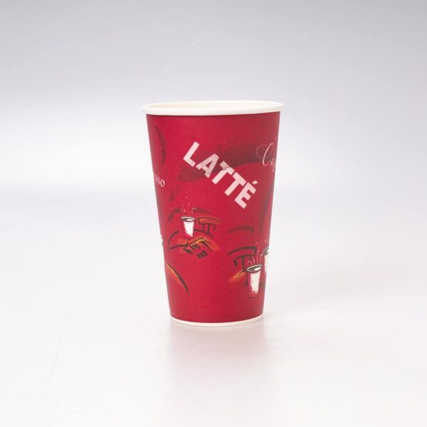 Vaso de Papel Impresión Rojo 16 Oz 50 Pz - Image 2