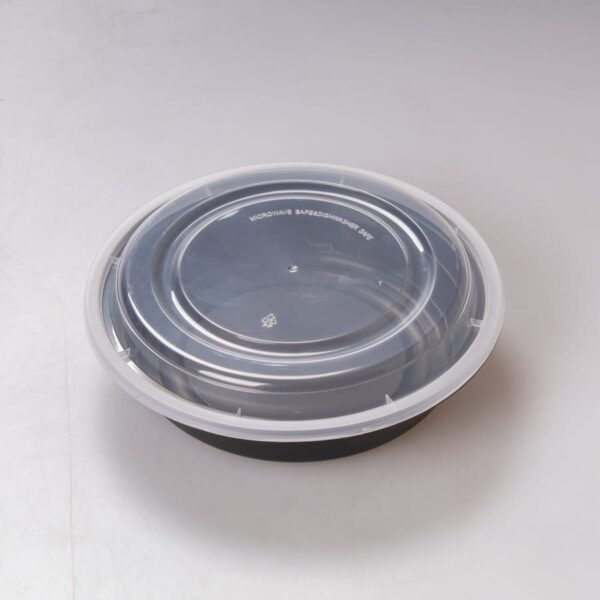 Contenedor Redondo Negro 24 Oz WOW - Image 2