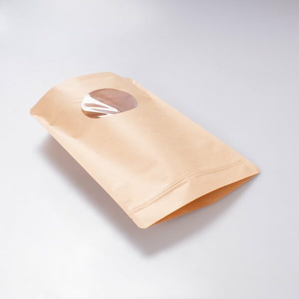 Bolsa Pouch Kraft C/Vtna Ovalada 800 Gr - Image 2