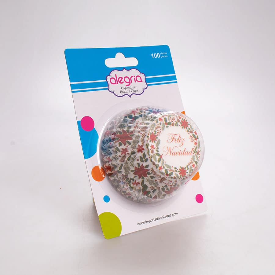 Capacillo Estándar Feliz Navidad Muérdago 100 Pz - Image 2