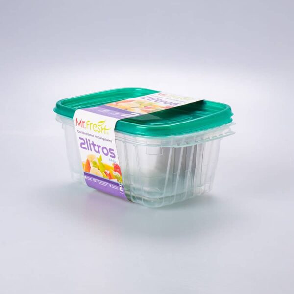 Contenedor Rectangular 2 Lt (64 Oz) 6 Pz - Image 2