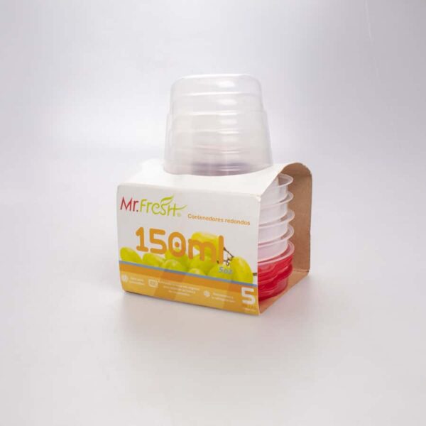 Envase Plástico con Tapa 5 Pz 150 Ml - Image 2