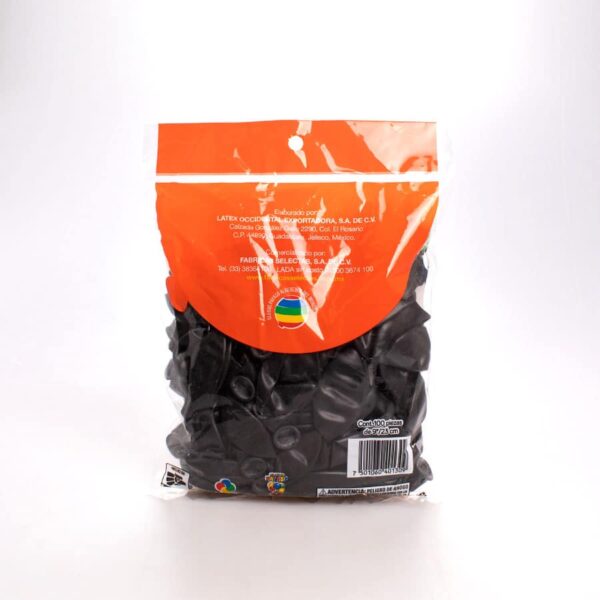 Globo Negro #9 Payaso 100 Pz - Image 2