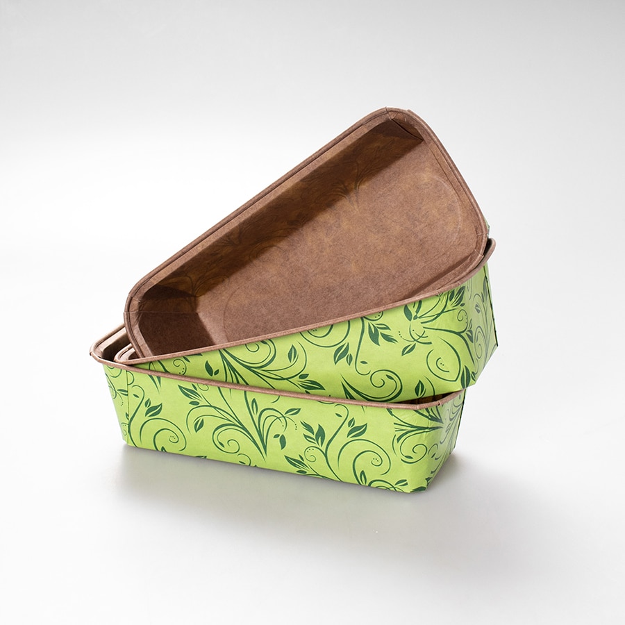 Molde para Panqué Rect de Papel Verde 10 Pz - Image 2