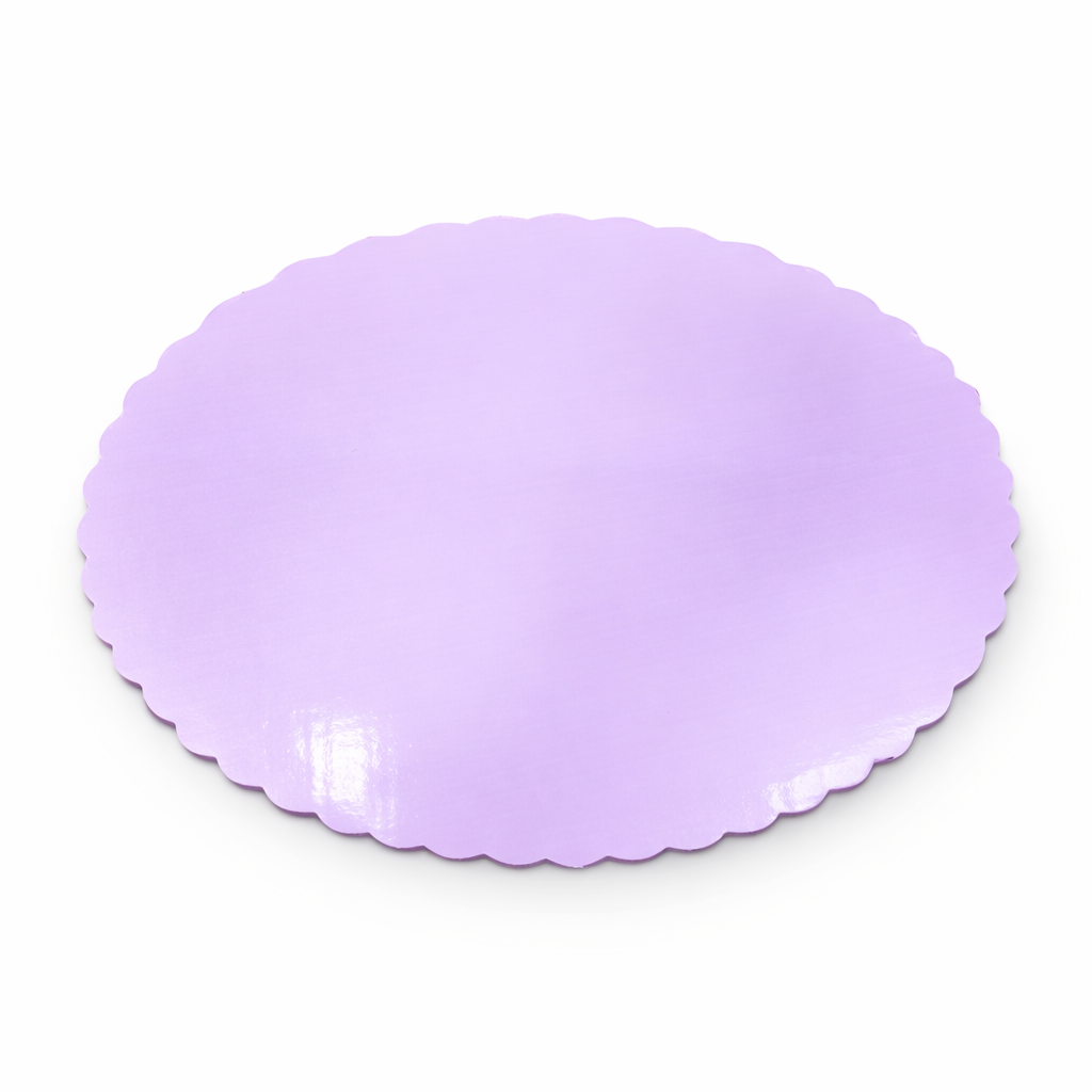 Base de Cartón Morada Redonda 28 cm