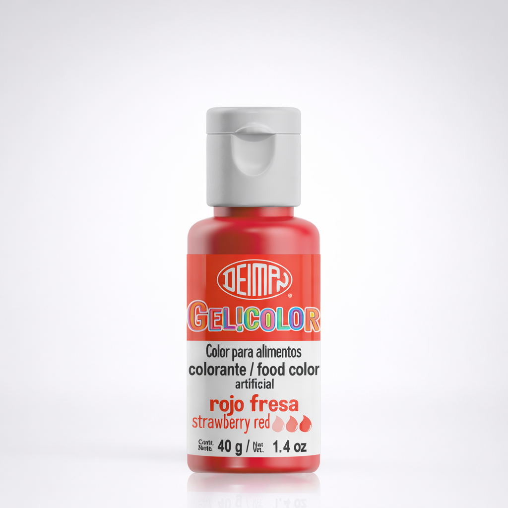 Colorante Rojo Fresa Gelicolor 40 g Deiman